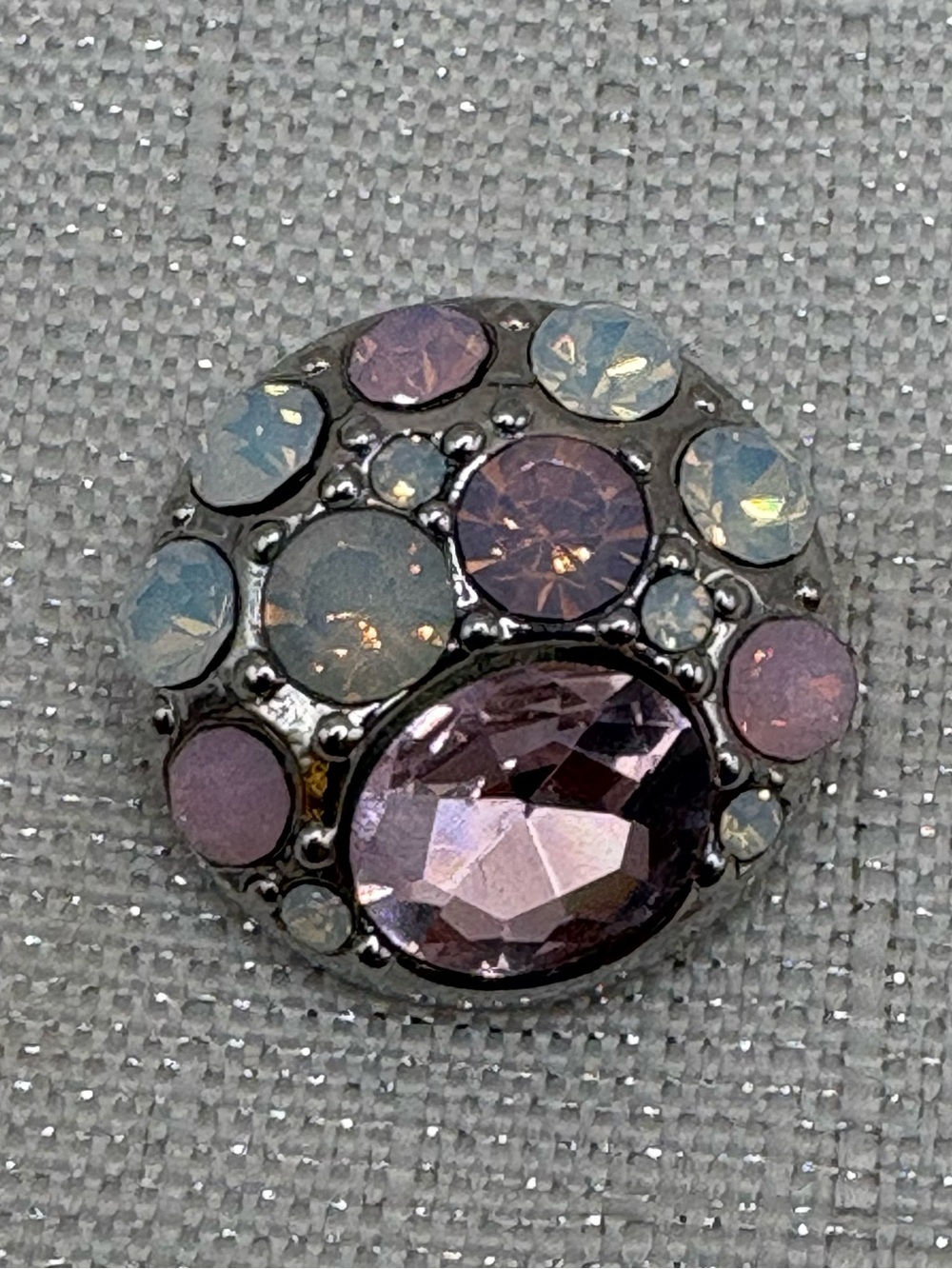 PINK BLING - Snap Button Charm - 18mm/20mm - Genuine Magnolia & Vine Charm